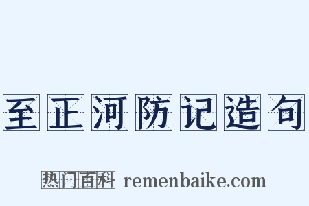 至正河防记造句是什么意思的图片